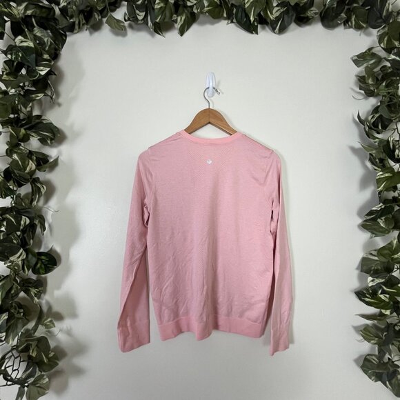 Lululemon Athletic Swiftly Tech Long Sleeve Relaxed Shirt 2.0 Pink Women’s Sz 4 - Picture 2 of 8